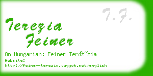 terezia feiner business card